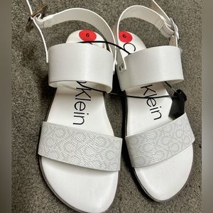 NEW CK White Sandals